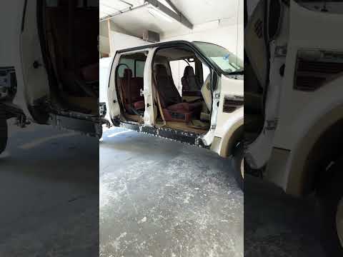 New inner and outer rockers, cab corners and front extensions. #ford #f250 #kingranch #rustrepair