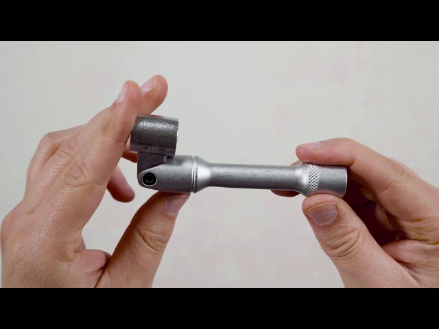 Video teaser for KS TOOLS 150.9462 Spezial Gegenhalter-Schlüssel für Federbeinverschraubungen 14mm (Unboxing)