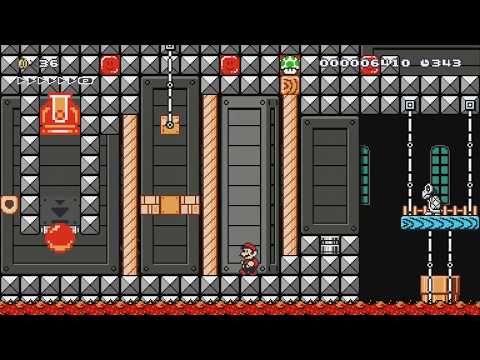 Destroy Gleπ's Robotic Core by ★Gleπ-SMM2 - Super Mario Maker 2 - No Commentary 1bw