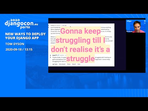 DjangoCon 2020 | New ways to deploy your Django app - Tom Dyson thumbnail
