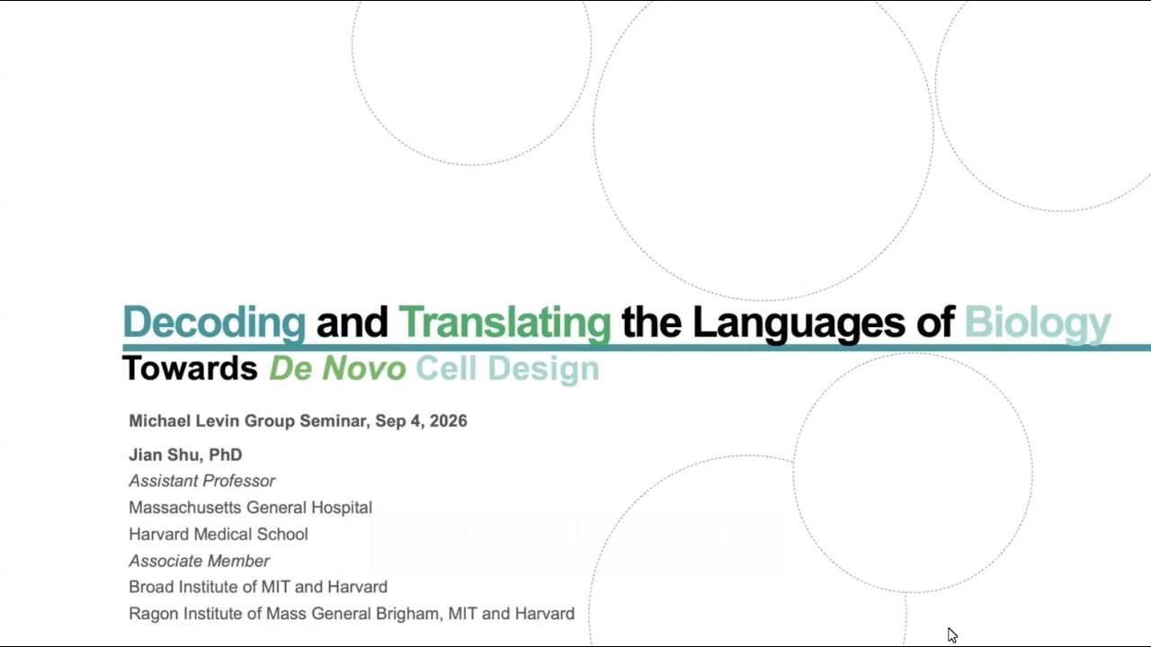 "Decoding and Translating the Languages of Biology: towards de novo cell design" by Jian Shu