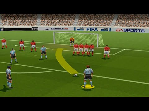Argentina x England FIFA 98 Road to World Cup - PS1/ N64 / PC