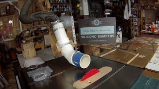 Table Saw Swing Up Dust Extractor Review Demo and Buy The Plans