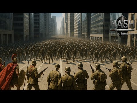 1 Million Zombies Invade City: Can Spartans, WW2 Soldiers & British Army defend?