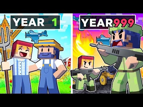 Surviving 999 Years of WAR In Minecraft!