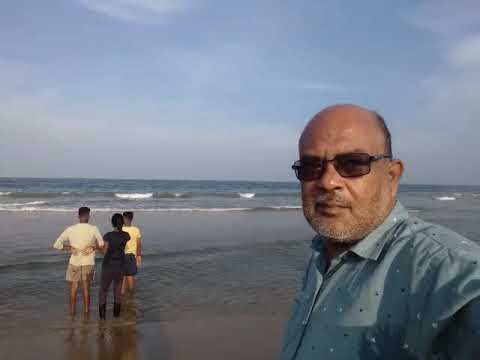 Chennai beach##Chennai beach##With Father