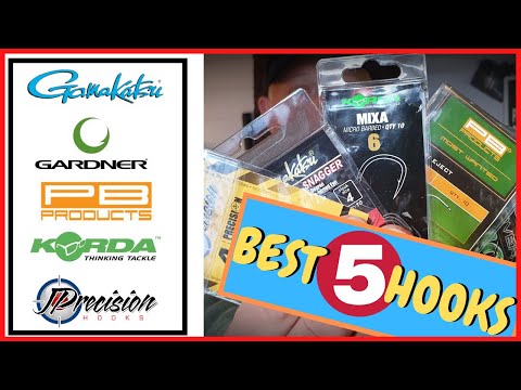 TOP 5 BEST CARP FISHING HOOKS FOR CARP  Inc best curve shank hooks for Ronnie rig