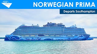 Norwegian Prima departs Southampton (11/05/2025)