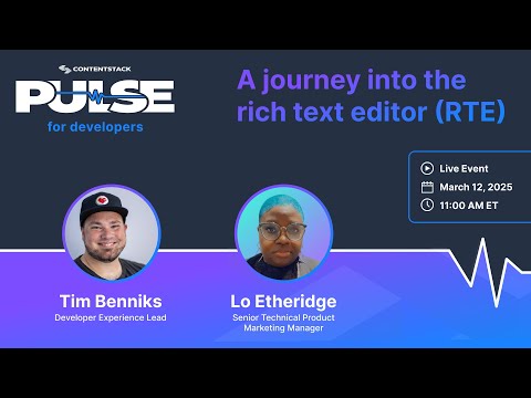 A journey into the rich text editor w/ Lo & Tim
