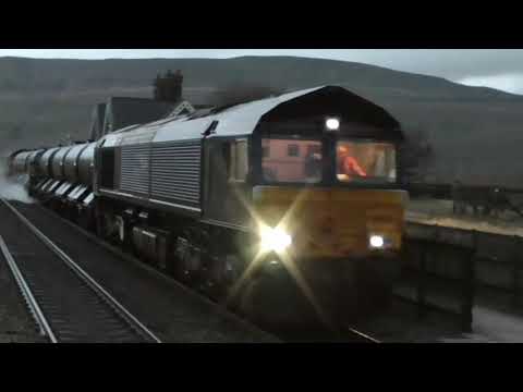 Class 66's at Ribblehead, 23rd October 2020