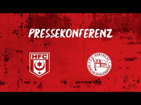 Pressekonferenz vor dem Spiel des HFC gegen Hertha Zehlendorf