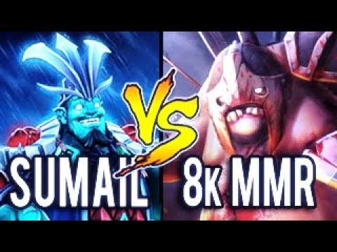 SumaiL Storm God Vs 8k MMR Pudge Impossible Hook in Newest Immortal Set Dota 2