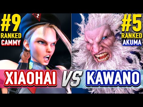 SF6 🔥 XIAOHAI (#9 Ranked Cammy) vs KAWANO (#5 Ranked Akuma) 🔥 Street Fighter 6 High Level Gameplay