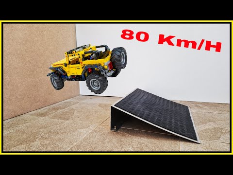 Jeep Wrangler VS Ramps 🚨 80 Km/H 🚨 Lego Technic CRASH Test