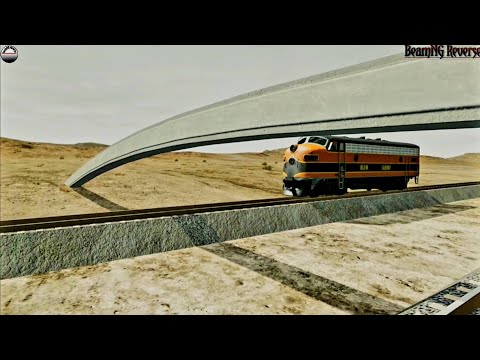 Train Engine 🚂 vs Bridge#3 - BeamNG Drive