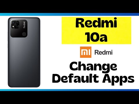 How to Change Default Apps - Redmi 10a Apps Settings || (220233L2C)