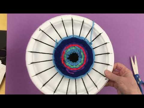 Paper Plate Weaving