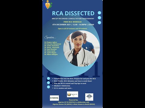 NGPUK WEBINAR SERIES: RCA DISSECTED