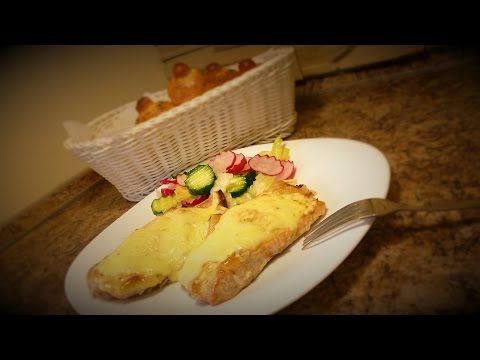 Филе горбуши запеченное с сыром\humpback salmon baked with cheese