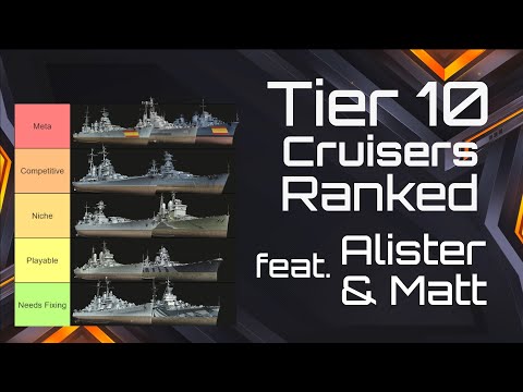 World of Warships Blitz 2024 Tier 10 Cruisers Ranked feat @matt_rage8578  & Alister