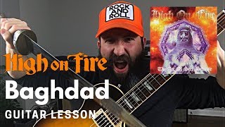 Matt Pike Guitar Lesson - High on Fire - Baghdad - C Standard Tuning