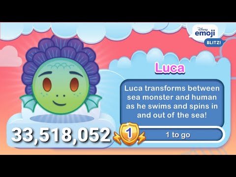 Disney Emoji Blitz - Luca (Level 1) - Luca - Gameplay