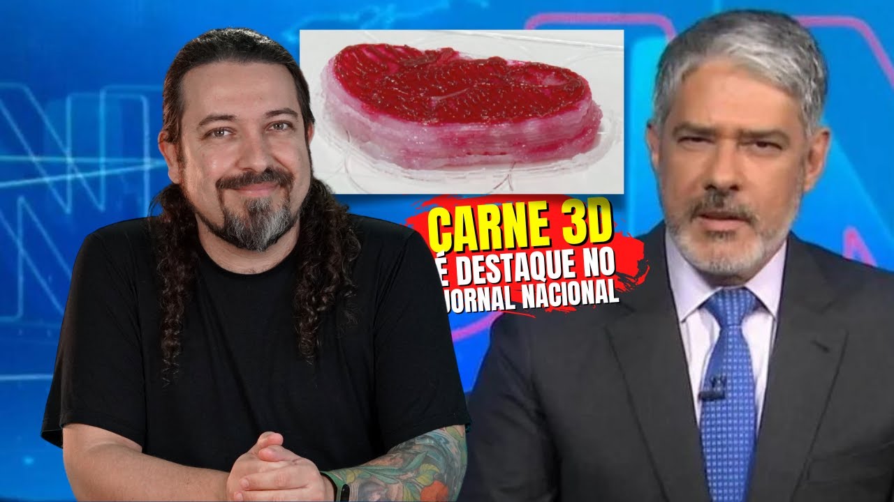Carne 3D é destaque no Jornal Nacional
