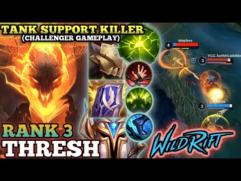 THRESH HOOK KILL EXECUTION!! BROKEN DAMAGE BUILD - TOP 3 GLOBAL THRESH BY VGG ĂnHếtLinhHồn-WILD RIFT