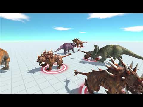 Animal Revolt Battle Simulator 5 Hellhound VS Trex All ARBS Dinosaur Wars (Tiny Dinosaur)
