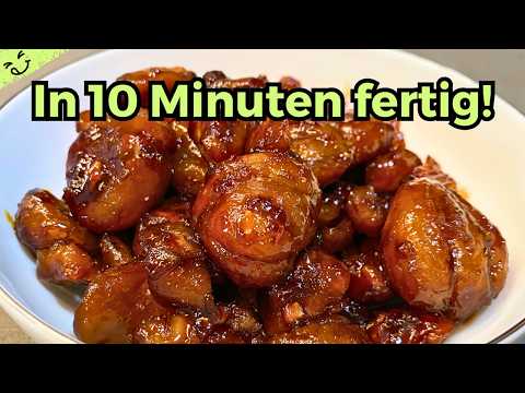 Glazed chestnuts, super easy with only 2 ingredients!