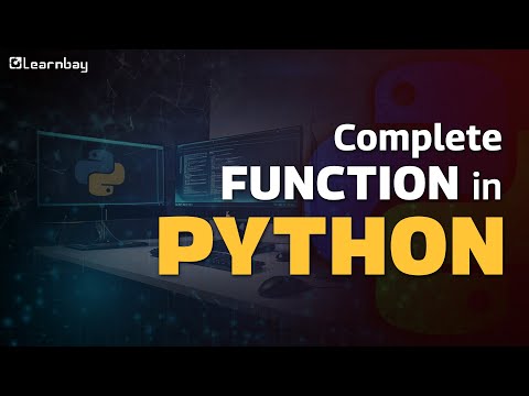 Function In Python Python Tutorial For Beginners Python Full Course Learnbay