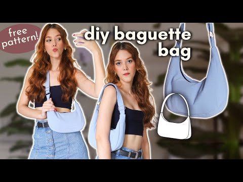 HOW TO MAKE A BAGUETTE BAG DIY (w/ free pattern!)