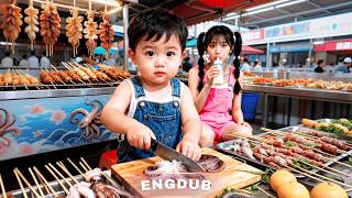 Boy Sells BBQ to Support His Childlike Mom... Then Meets His Secret Millionaire Dad!