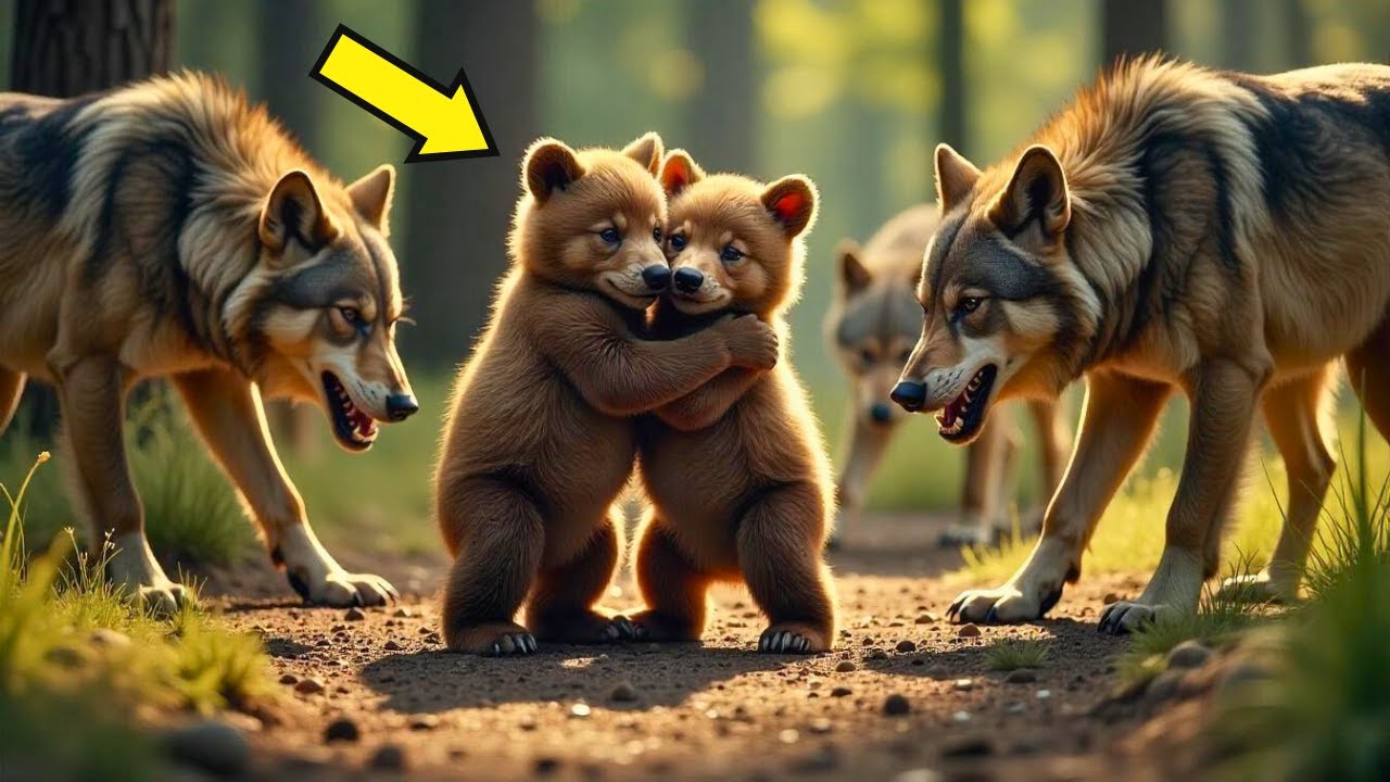 Los lobos atacan a dos indefensos oseznos—¡Entonces sucede algo increíble!