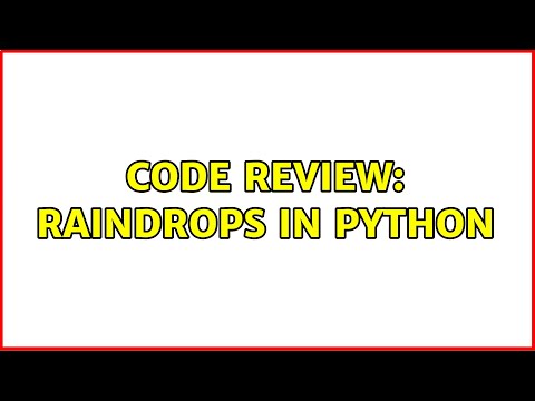 Code Review Raindrops In Python