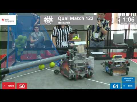 VEX Worlds 2016 - VEX U - Research - Qual 122 (XJTU3) 218 vs 250 (BNS)