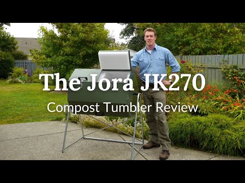 The Jora JK270 Compost Tumbler Review at Eartheasy.com