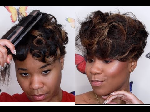 HOW TO FLAT IRON & PIN CURL HAIR FOR BIG VOLUMINOUS...