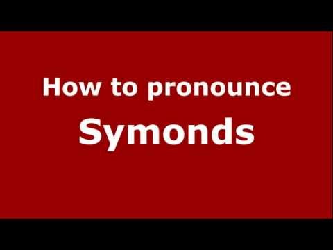 How to Pronounce Symonds - PronounceNames.com