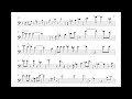 A Sleeping Bee - J.J. Johnson trombone solo transcription