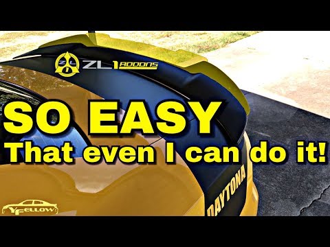 Dodge Charger SRT Style Spoiler Wicker Bill Install Guide