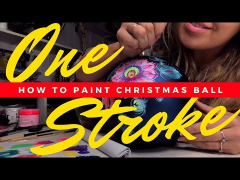 How to Paint Christmas Glass Ball Ornaments | DIY...