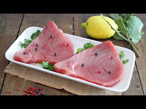 COME CUCINARE IL TONNO FRESCO - Ricetta facile Filetti di Tonno alle erbette - La cucina di Rita