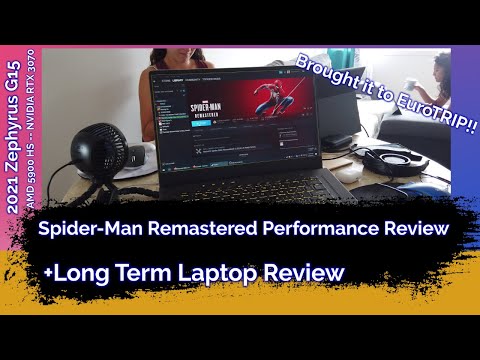 Zephyurs G15 RTX 3070 2021-  Spider-Man Remastered Performance Review/Benchmark + Long Term Review