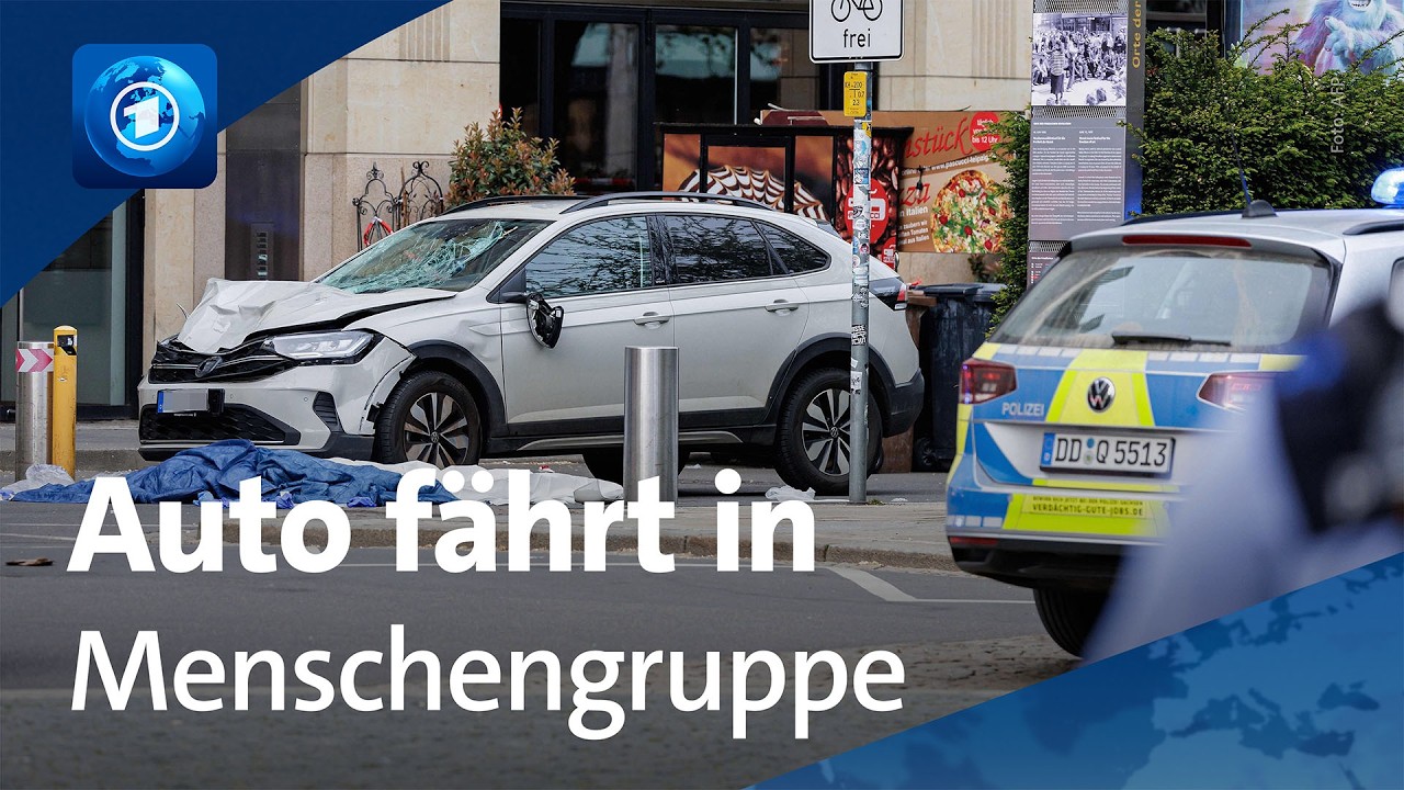 Leipziger Innenstadt: Auto fährt in Menschengruppe