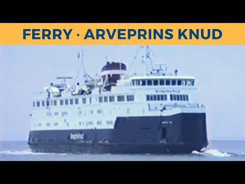 Classic Ferry Video 1995 - Departure of ferry ARVEPRINS KNUD, Halsskov (DSB)