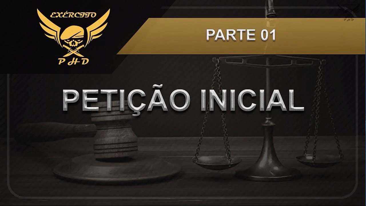 Curso de Direito Processual Civil -  Petição Inicial Parte 01 - Ridison Lucas - Phdconcursos
