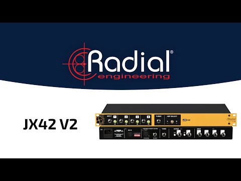 Radial JX42 V2 Guitar and Amp Switcher, Selects between up to 4 guitars and 2 amps image 5