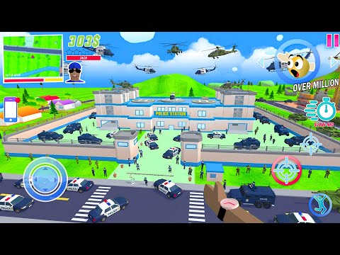 Jack Upgrade A New Police Station! in Dude Theft Wars