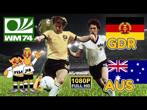EAST GERMANY vs AUSTRALIA 2-0 / WORLD CUP GERMANY 1974 / Full HD 1080p
